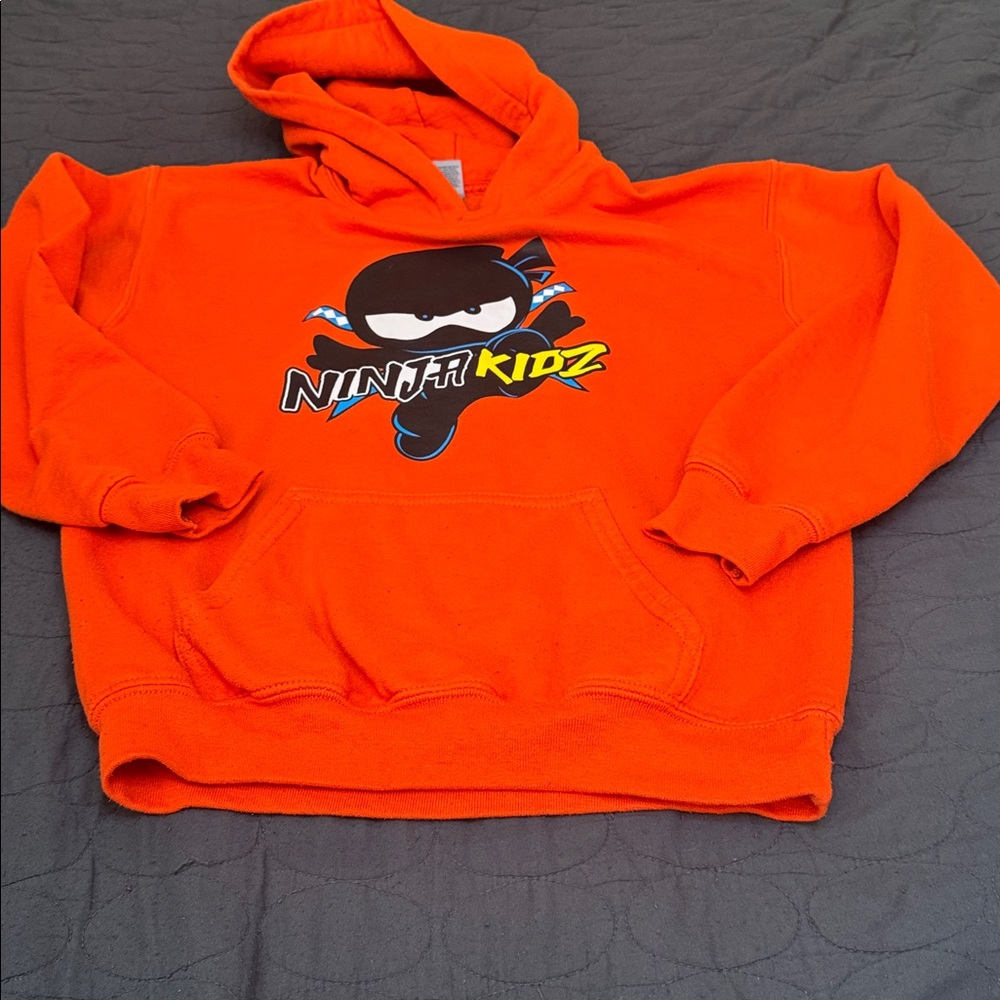 NINJA KIDZ | Orange Hoodie for Kids - Picture 7 of 7
